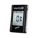 smartLAB genie Blutzuckermessgerät Vorteilspack mit großem Display mit 50 Blutzuckerteststreifen und 50 Lanzetten