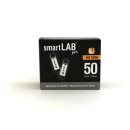smartLAB genie Blutzuckermessger&auml;t Vorteilspack mit gro&szlig;em Display mit 50 Blutzuckerteststreifen und 50 Lanzetten