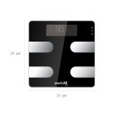 smartLAB fit W Body Analyzer Scale w. ANT+ & Bluetooth Smart, works with iOS, Android, Connect IQ