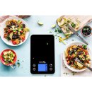 smartLAB kitchen W Küchenwaage mit Bluetooth Smart aus Glas in Schwarz